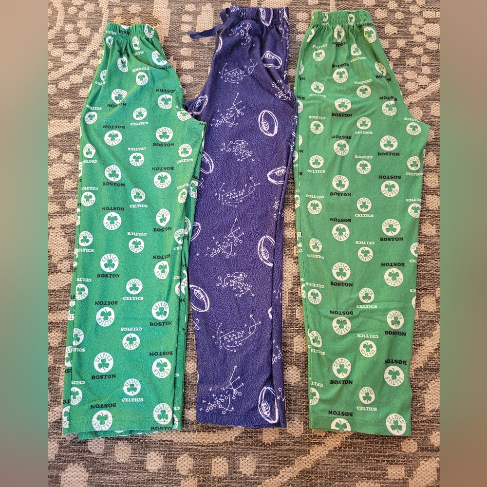 Bundled NBA Celtics pajama pants & Arizona Jeans Pajama bottoms